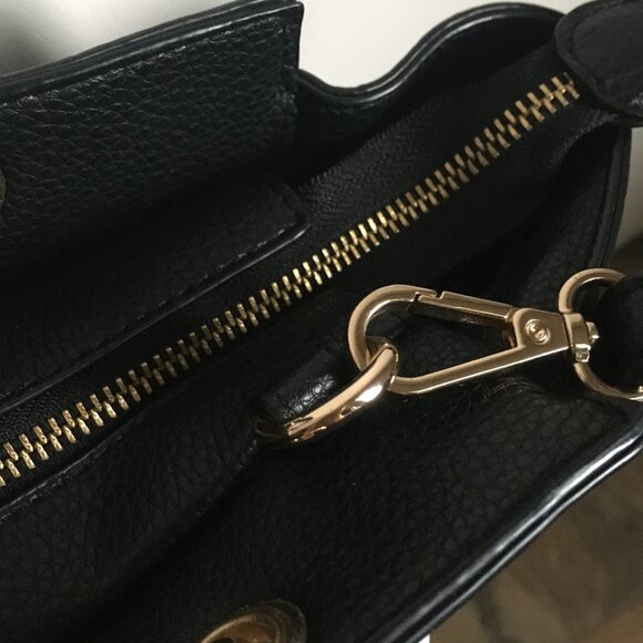 NWOT Love and Lore Black Pebbled Shoulder Bag - Picture 4 of 8